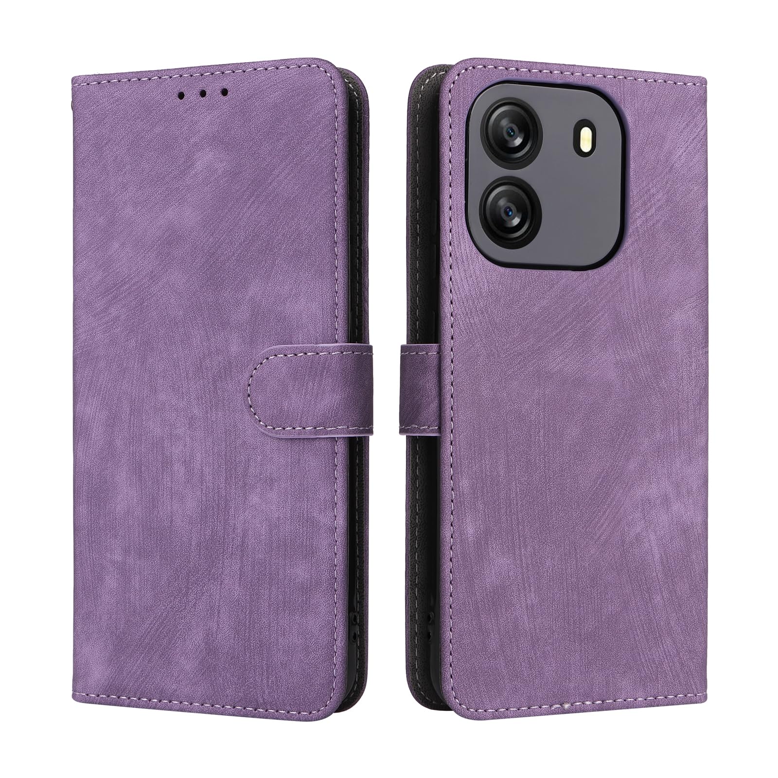 HAOYE Cover per Blackview A52 Cover, Retro PU Leather