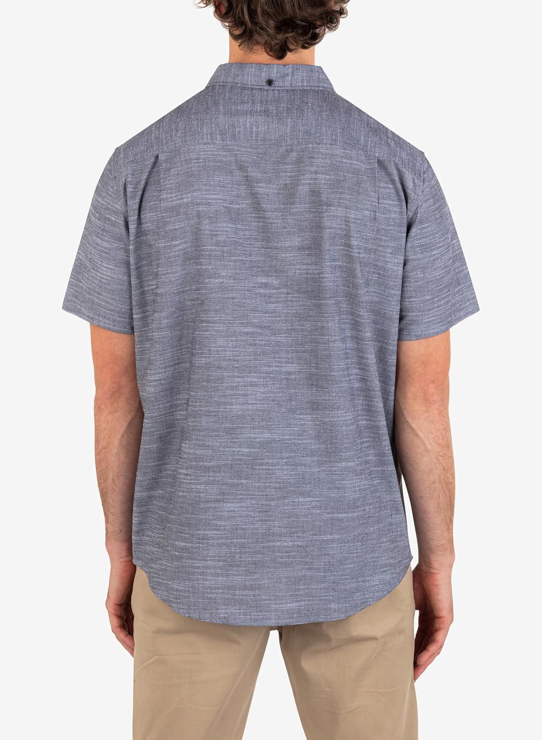 Hurley Mens Short Sleeve Icon Logo Button Down Shirt, Regular Fit, Chest Pocket - Image 4