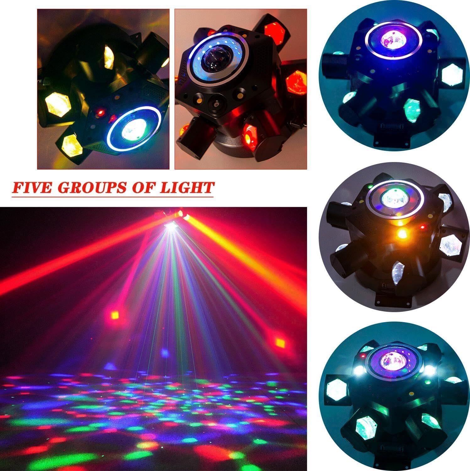 Luces de escenario de discoteca LED RGBW 7 en 1
