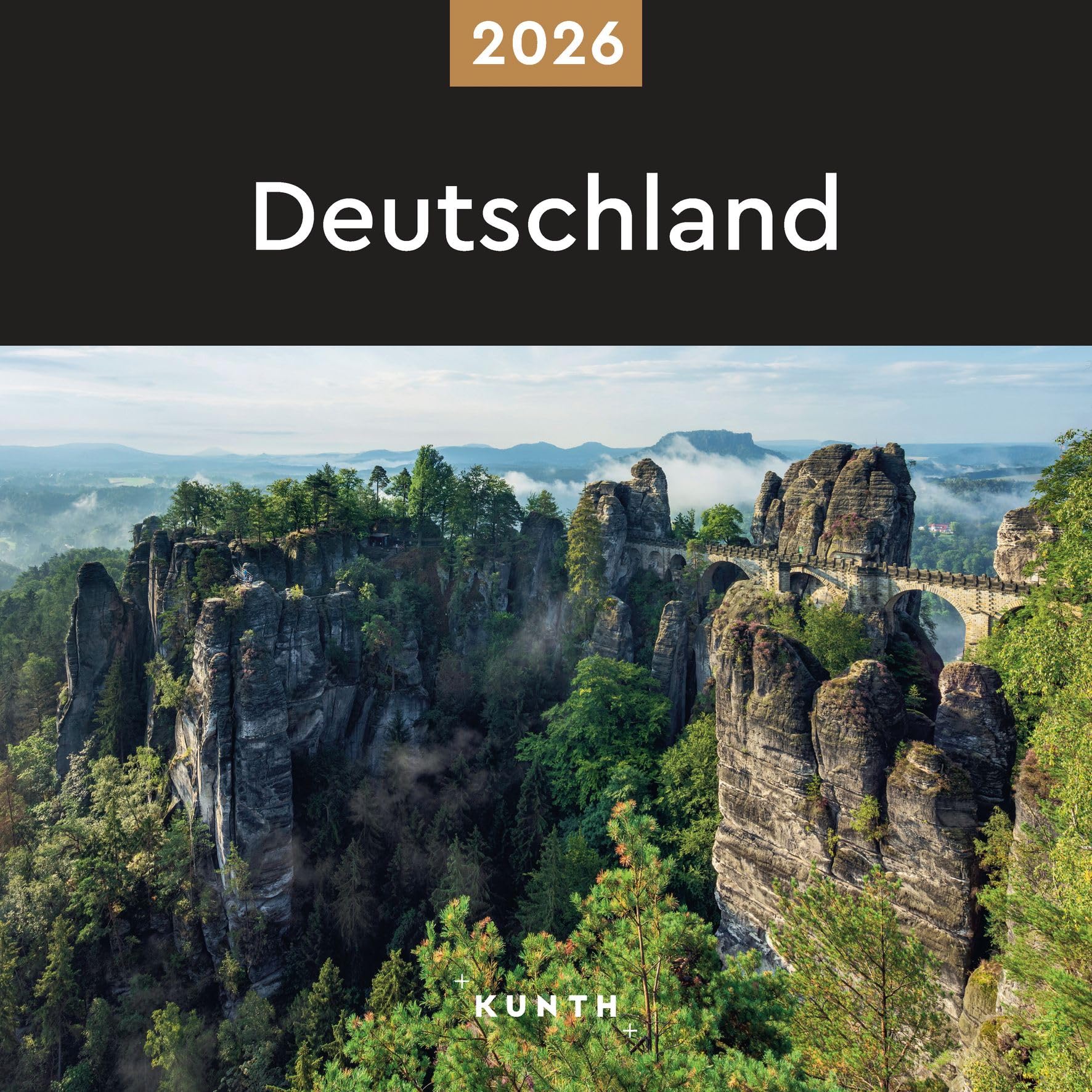 Germany KUNTH Brochure Calendar 2026: Colourful Wall Calendar with Monthly Calendar for Notes