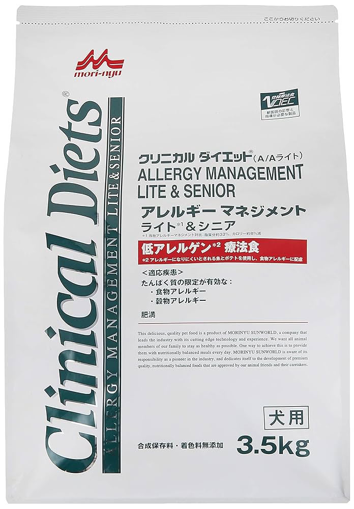 森乳サンワールド　クリニカルダイエット
アレルギーマネジメント ライト&シニア 森乳サンワールド クリニカルダイエット アレルギーマネジメント