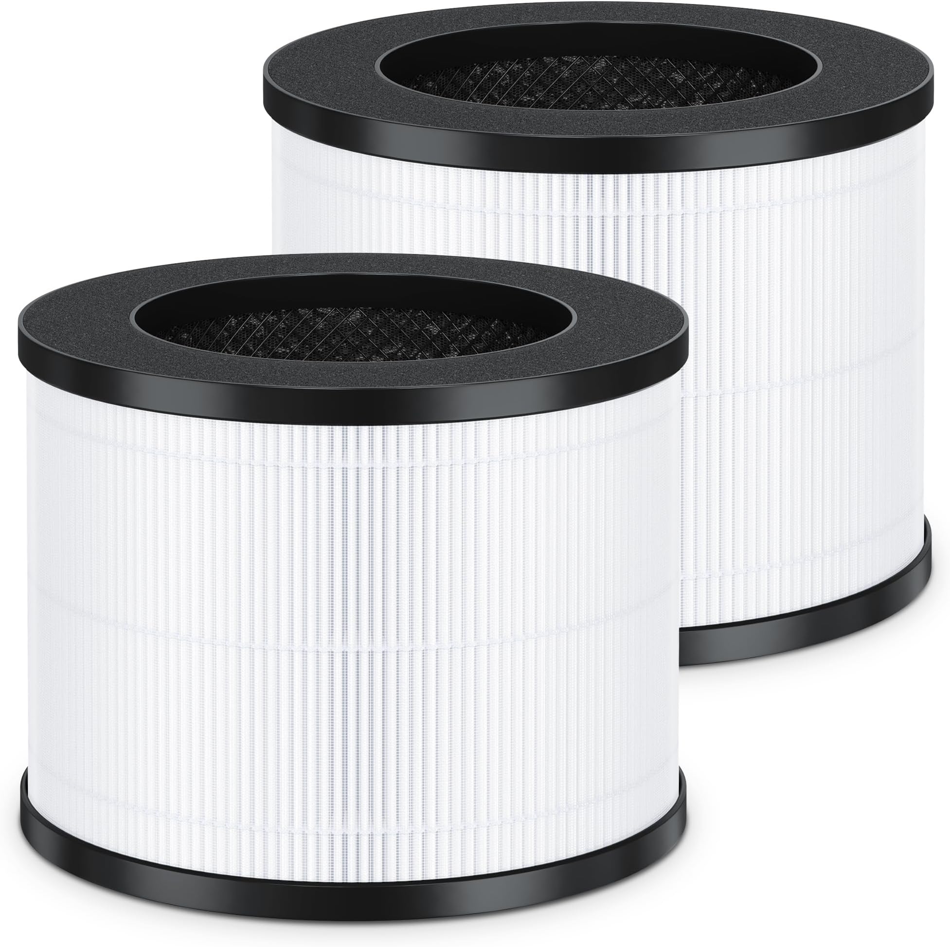 EPI153 True HEPA Replacement Filter Compatible With MOOKA & KOIOS EPI153 EP1153 EPI-153 EP1-153 Air Puri fiers，4-Stage Filtration EPI153 HEPA Filter，2 Packs