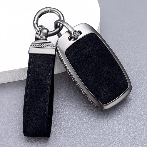 Miniatura 6 de YO&YOYE Compatible con llavero Kia con funda para llave de cuero y llavero, protector de llave de cuero para Kia Forte Koup NIRO Optima Rio Sorento