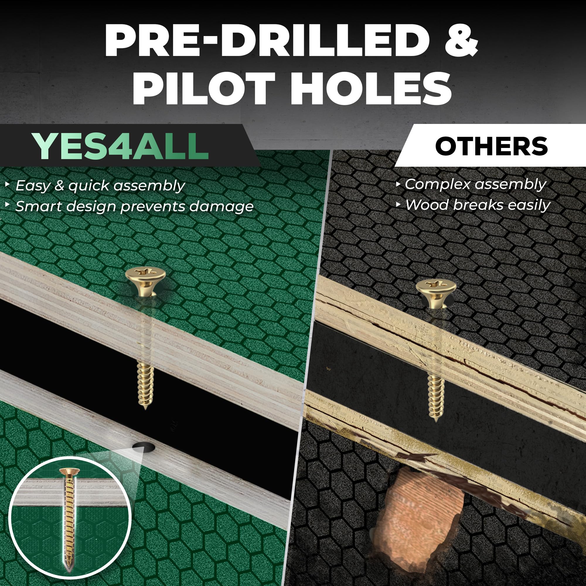 Yes4All 3 in 1 Plyo Box in legno, piattaforma pliometrica per l'allenamento con i salti, box per i salti per l'esercizio in casa e all'aperto