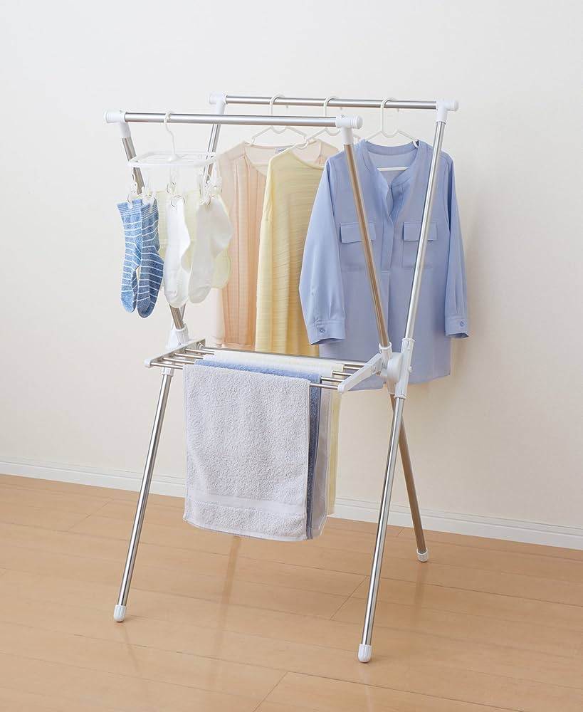 Amazon.co.jp : パール金属 洗濯 室内 物干し スタンド X型