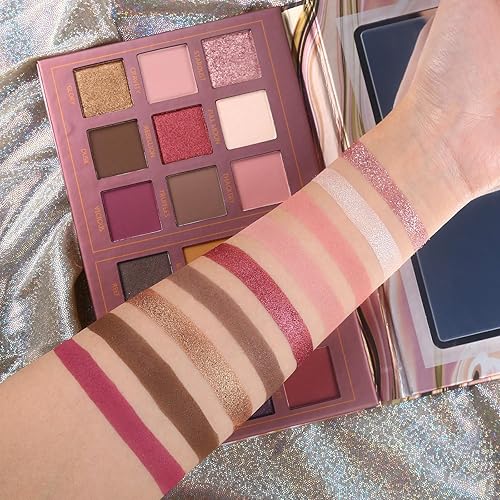 Miniatura 8 de Paleta de sombras de ojos mate Pro de 18 colores pigmentados con purpurina paleta de sombras de ojos mezclable de larga duración impermeable