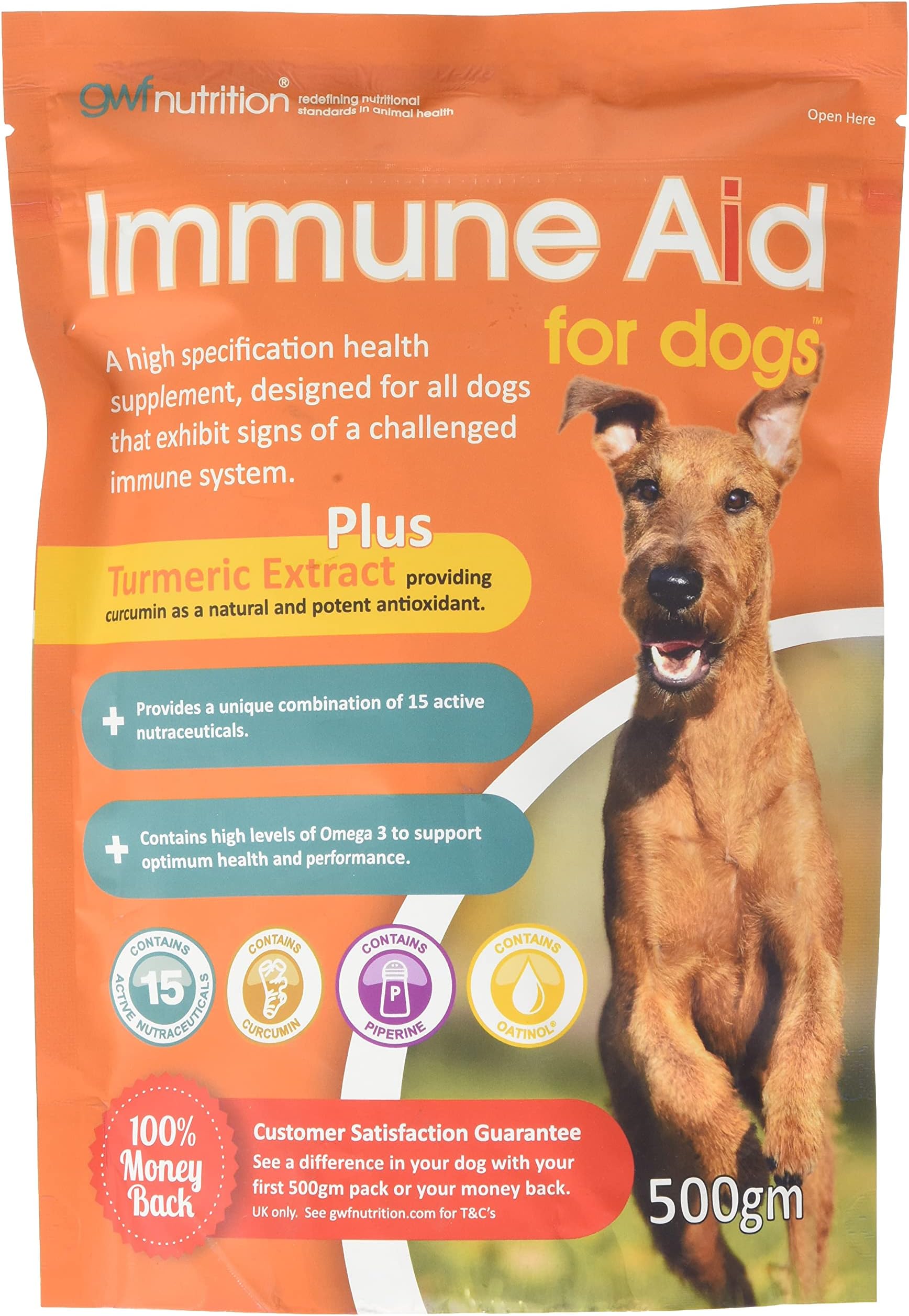 GWF Nutrition Immune Aid Gold For Dogs 500 gm