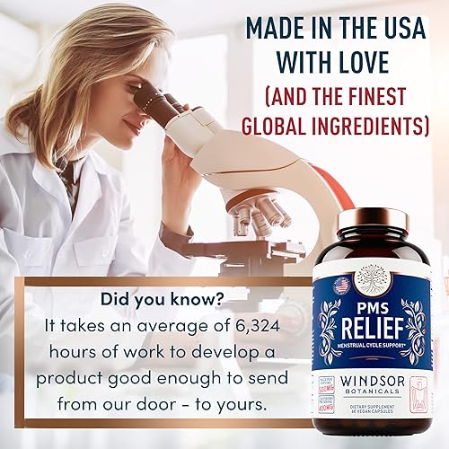Miniatura 9 de WINDSOR BOTANICALS Paquete de cápsulas de alivio de hierro líquido y PMS para mujer