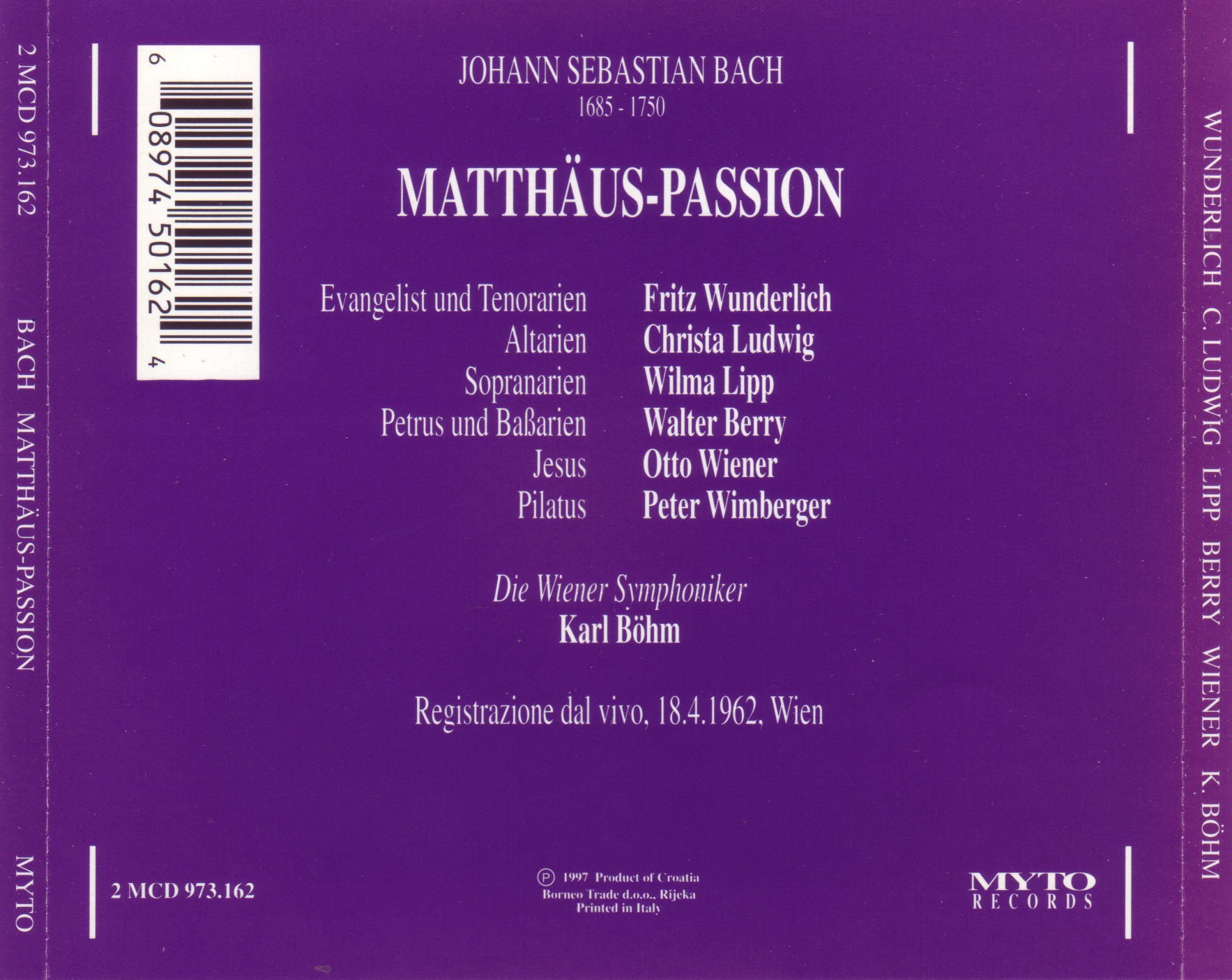 Bach: Matthäus Passion