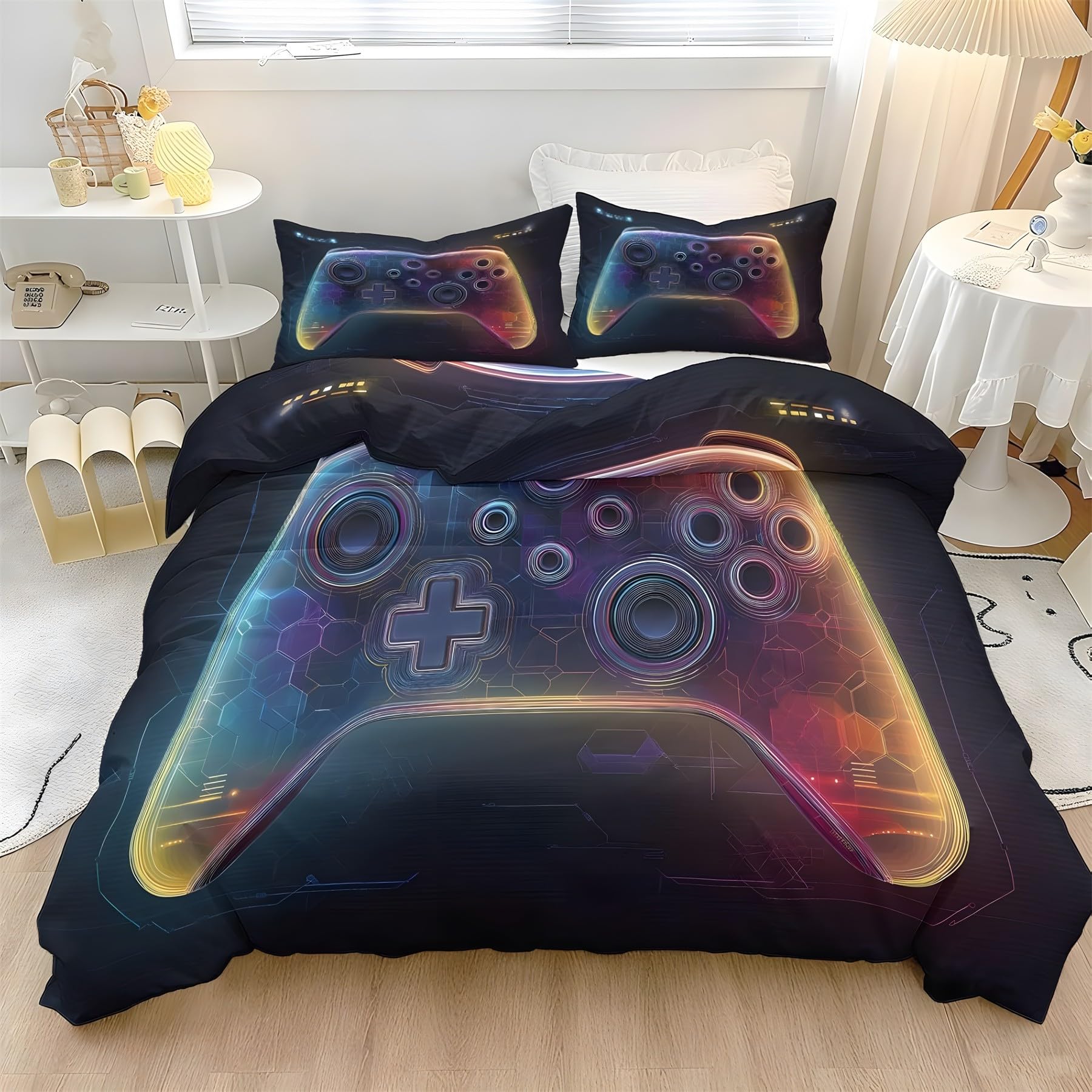 Housse de couette 220x240 gamer pour transformer votre chambre adulte