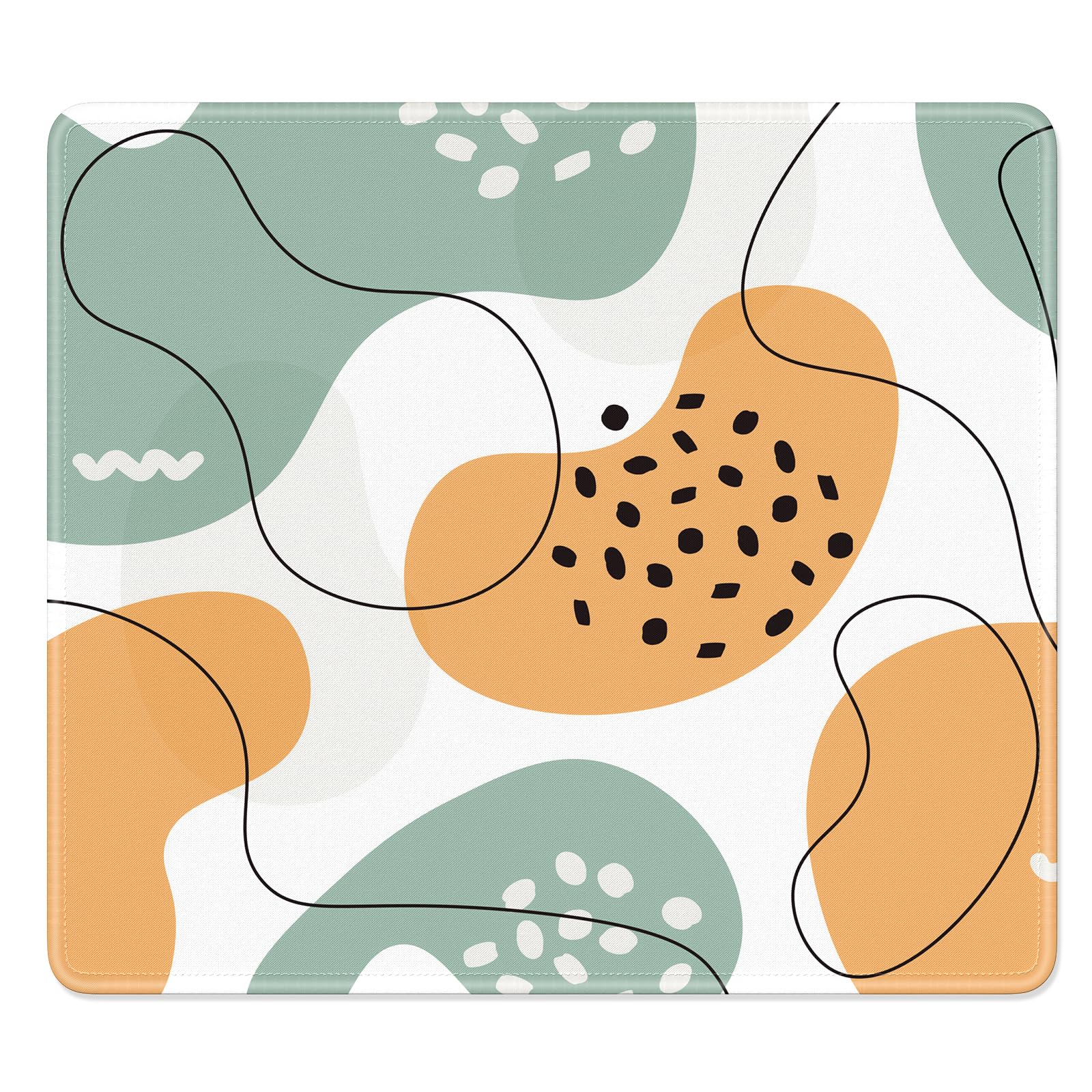 Mauspad Marmor-Design – 22,9x20,3 Cm, 3 Mm Dick, Rutschfest, Mit Genähten Kanten Für Gaming & Büro
