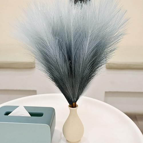 Miniatura 52 de Arreglo de 6 Piezas de Hierba de Pampa Sintética - 18 Pulgadas/45cm de Pasto Artificial Esponjoso y Pomposo para Decoración Boho Chic del Hogar
