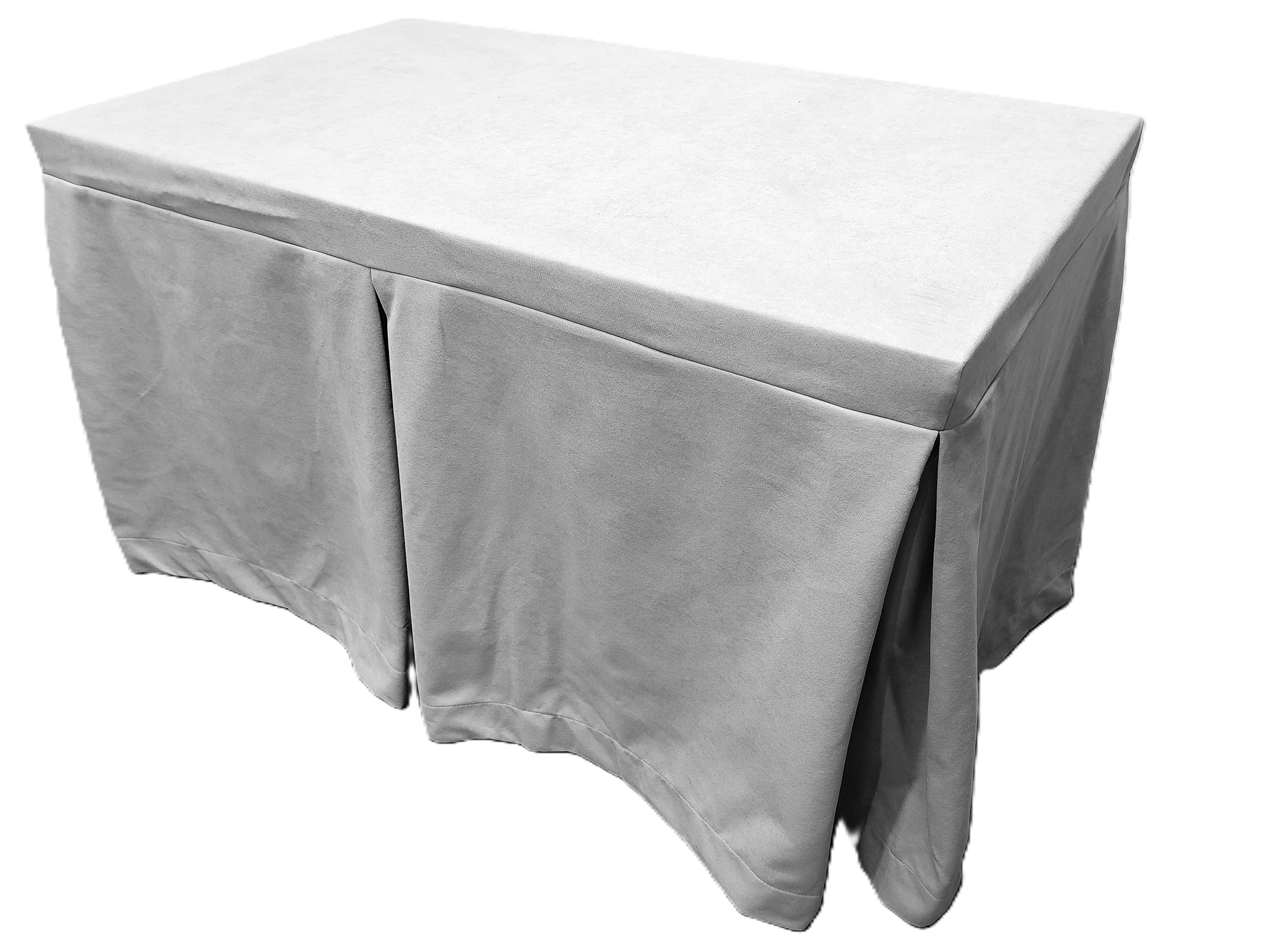 Genérico Falda o Ropa de Mesa Camilla Tejido Triple Grueso Antimanchas 6 Pliegues - Enaguillas, Enaguas (Gris, 120X70CM)