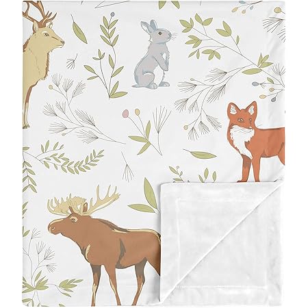 Amazon Com Sweet Jojo Designs Bear Deer Fox Woodland Animal Toile Baby Boy Or Girl Receiving Security Swaddle Blanket For Newborn Or Toddler Nursery Car Seat Stroller Soft Minky Grey Green And Amazon Com Sweet Jojo Designs Bear Deer Fox Woodland Animal Toile Baby Boy Or Girl Receiving Security Swaddle Blanket For Newborn Or Toddler Nursery Car Seat Stroller Soft Minky Grey Green And