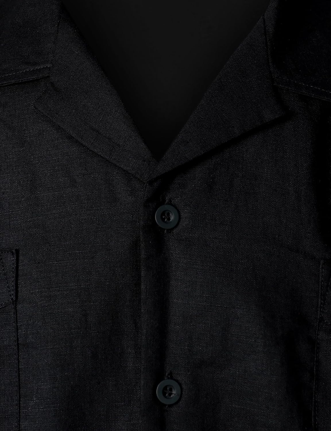 VATPAVE Mens Linen Cuban Guayabera Shirts Casual Button Down Short Sleeve Summer Shirts - Image 3