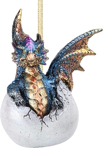 Miniatura 69 de Design Toscano Frost The Gothic Dragon - Adorno navideño para decoración navideña, 3 pulgadas de ancho, 3 pulgadas de profundidad, 5 pulgadas