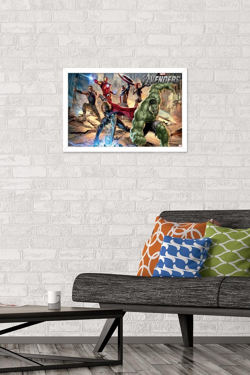 Amazon.com: Marvel Avengers: Mural Wall Poster, 22.4L x 14.7W