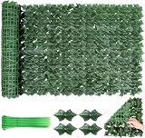 Kunsthecke aus Efeu, 300 × 100 cm (Efeu-Sichtschutz)