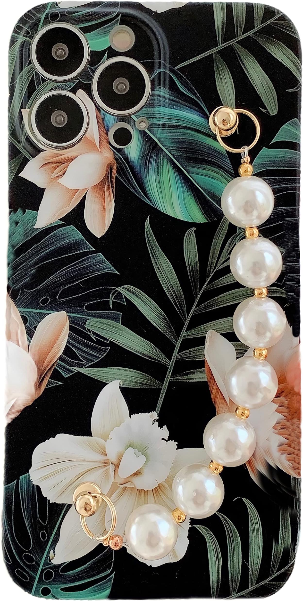 iPhone 13 Pro Max Case, Marble Cover, Tempered Glass, Flexible Edges, Anti Yellowing Tech, Anti Scratch, (Marble Green Color)