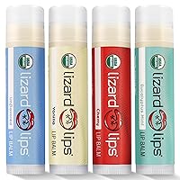 Vista 1 de Lizard Lips Certificado orgánico USDA - Paquete variado de 4 sabores