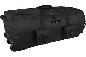 Black Military 38" Titan Wheeled Duffle