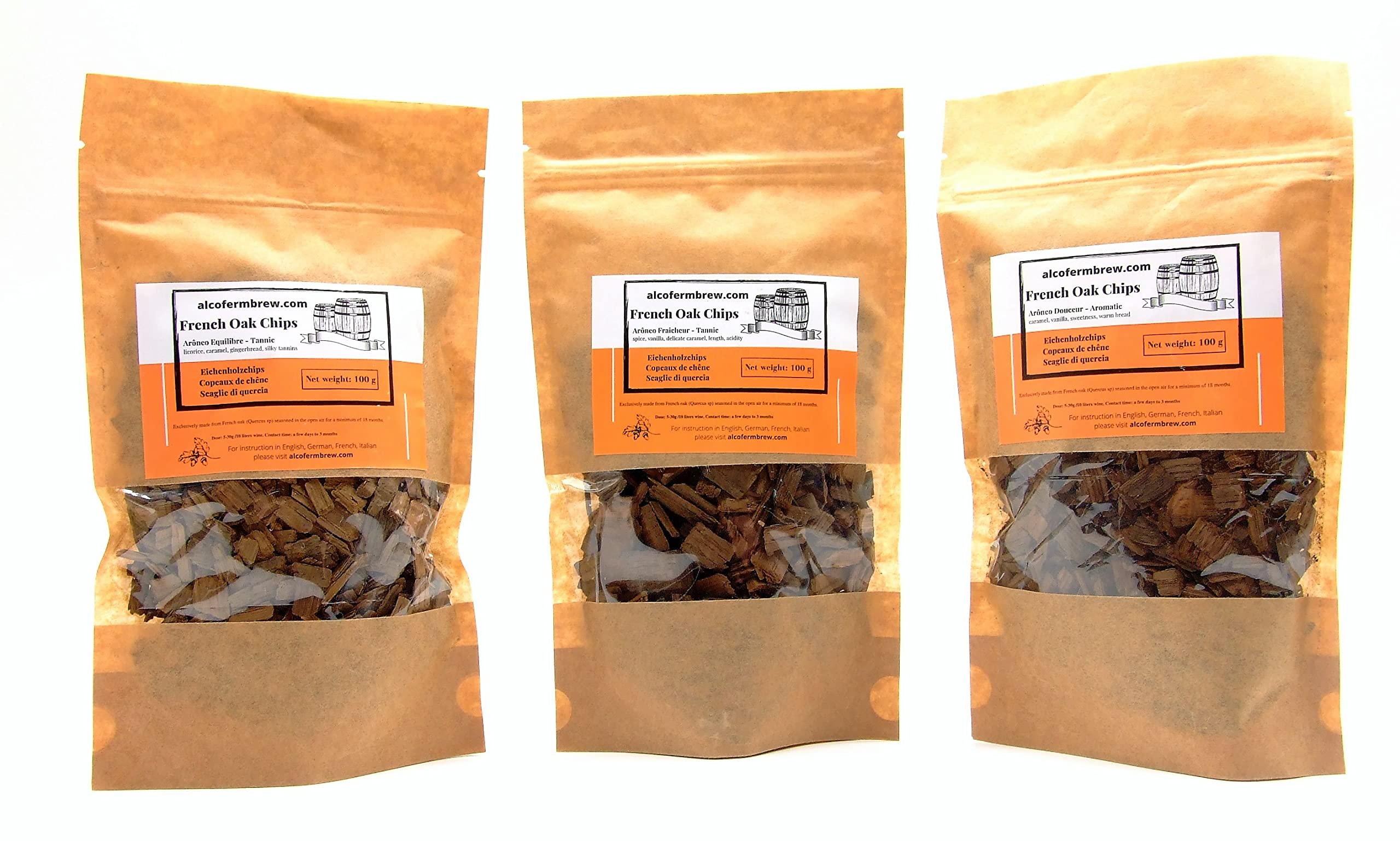 Copeaux de chêne américain heavy toast Poids 250g