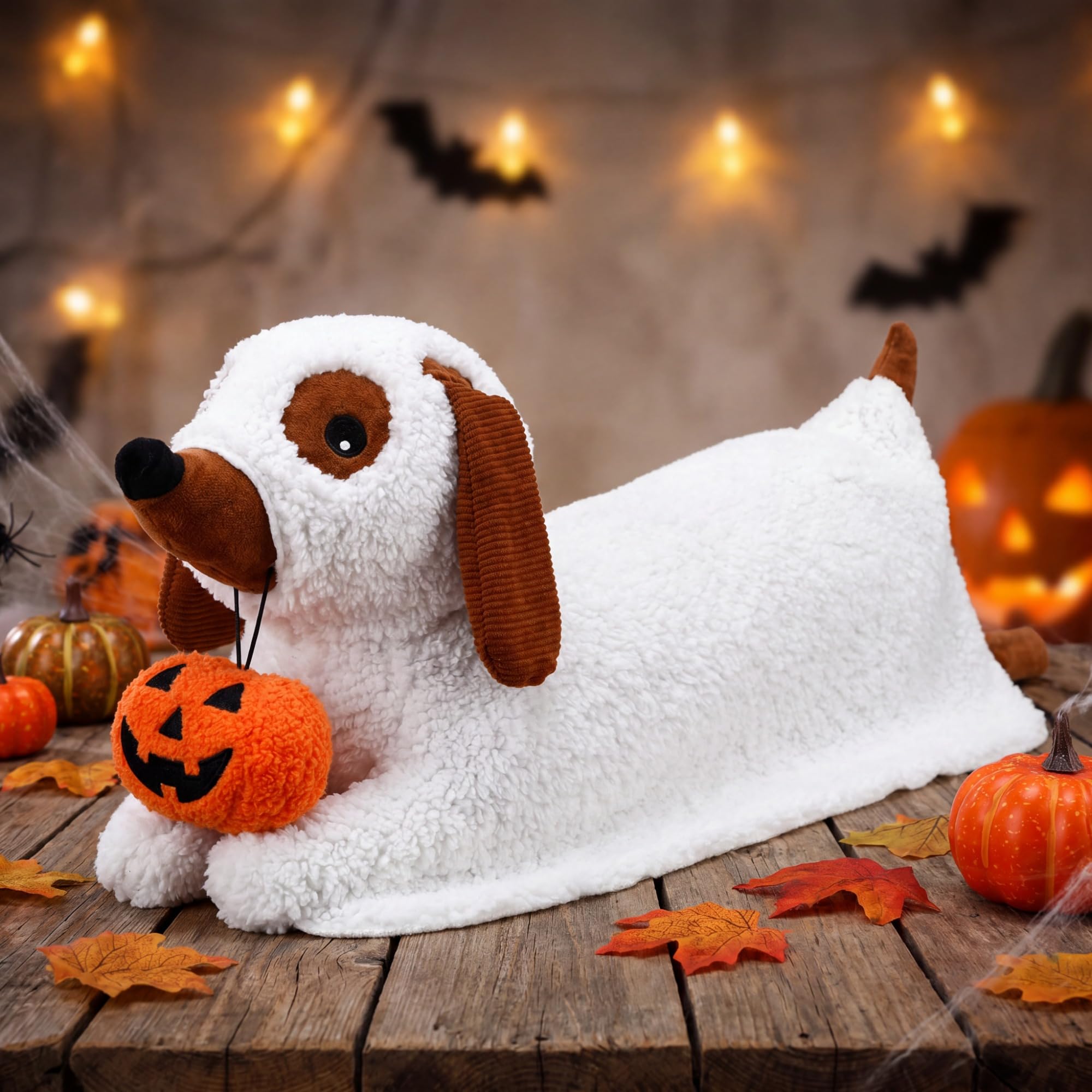 32 Inch Halloween Dachshund Pillows Wiener Dog Ghost Decoration