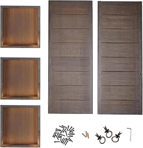 Miniatura 7 de CNCEST Estantería de mesa de bambú, estantería de escritorio de 3 cajones, multifuncional, organizador de almacenamiento de escritorio, estantería