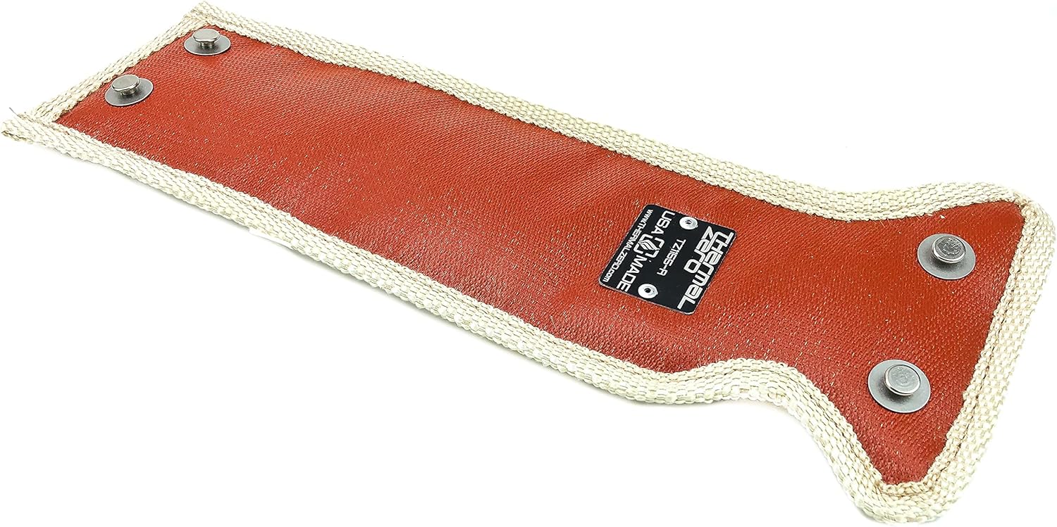 TZ1155-R MADE IN USA Thermal Zero 2500°F Wrap around Turbo Blanket - RED + Compatible with most OEM Subaru VF series turbochargers + replacement for turbo heat shield