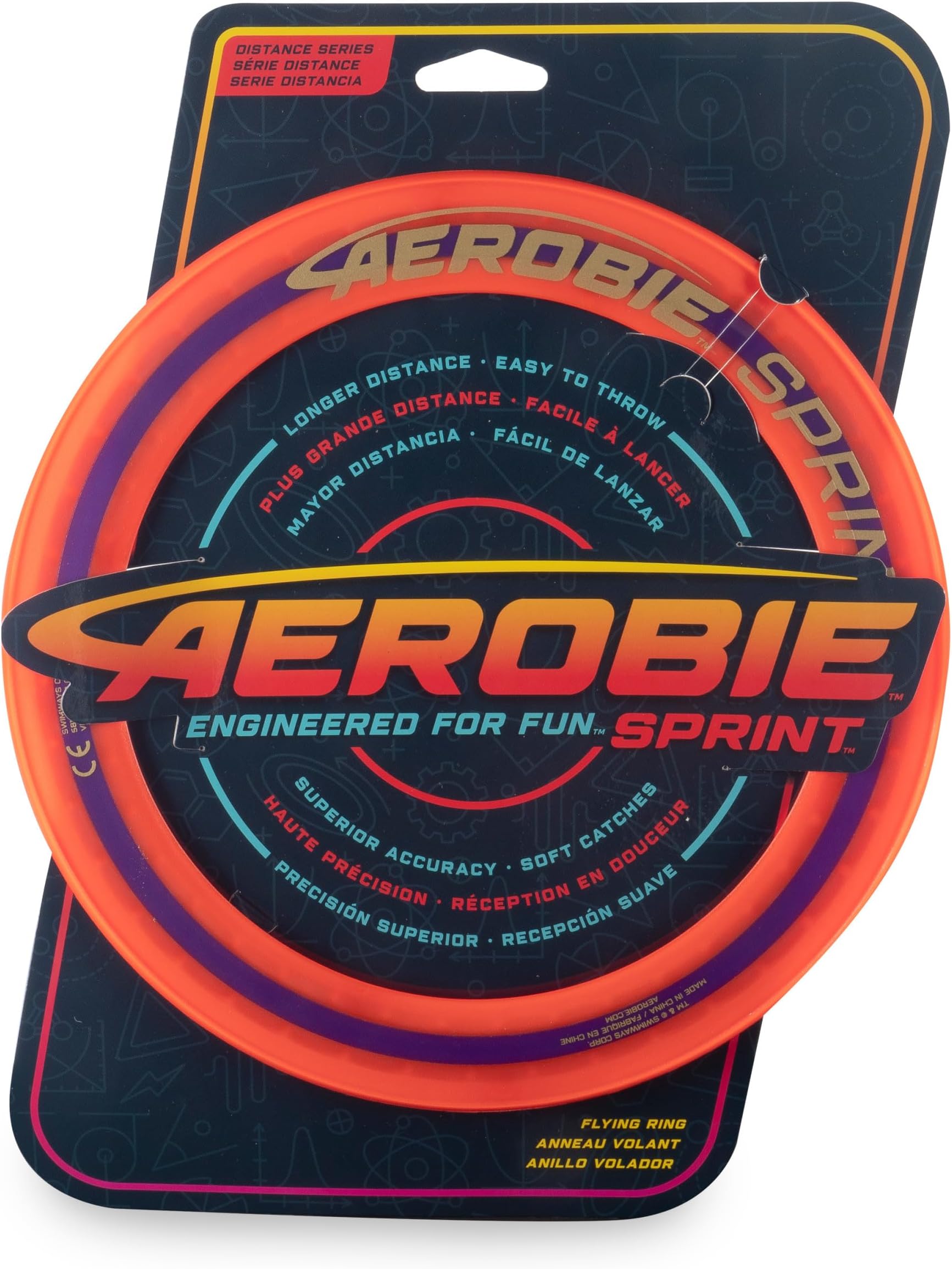 Aerobie Sprint Flying Ring Orange