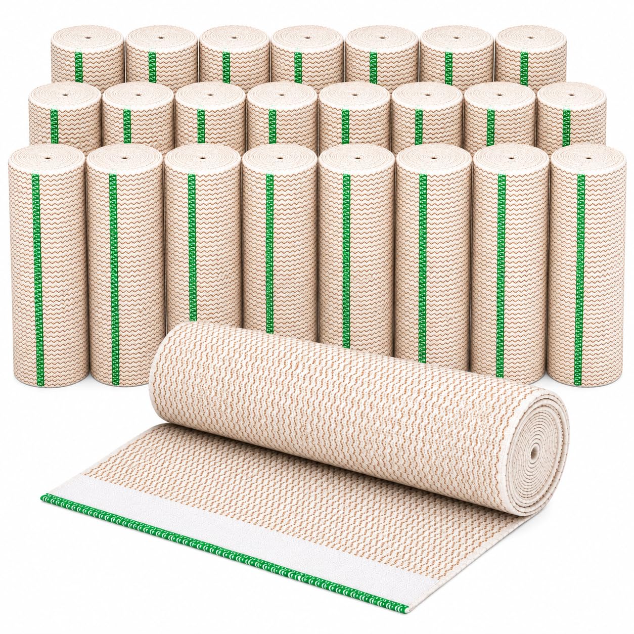 Vakly Elastic Bandage Wrap 4'' x 5 Yds, Self-Closure Compression Roll 10 Pk — Amazon image 16