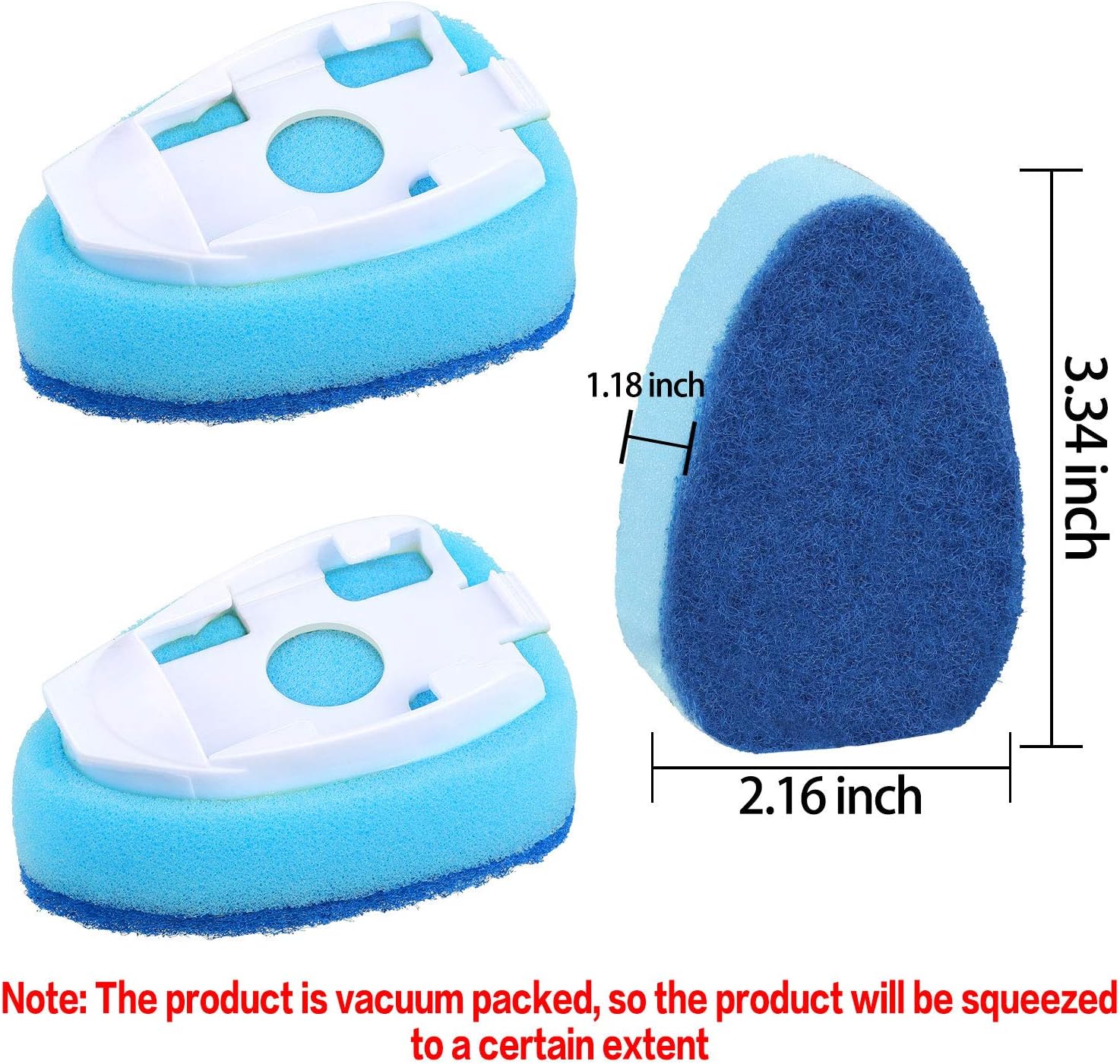 12 Pieces Dish Wand Refills Sponge Heads Brush Replacement Pads Cleaning Scrub Sponges Kitchen Cleaning Pads for Kitchen Room Dishes Supplies