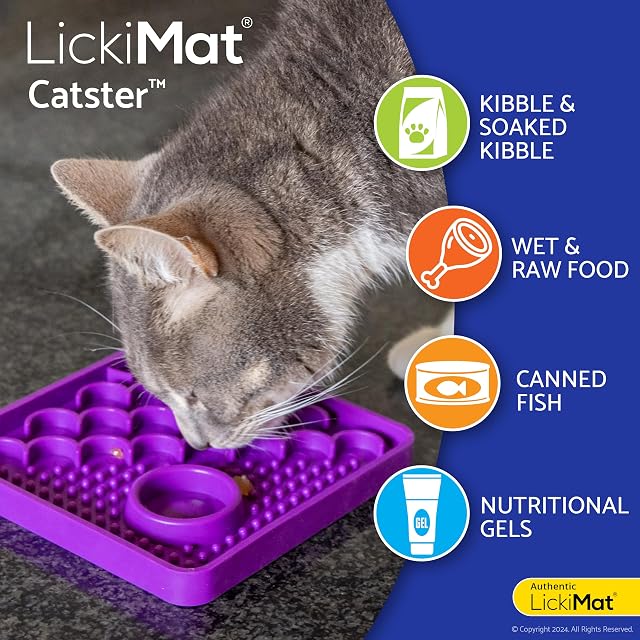 Foto 4 de 6 de LICKIMAT LickiMat Catster Alfombrilla de Comida para Gatos