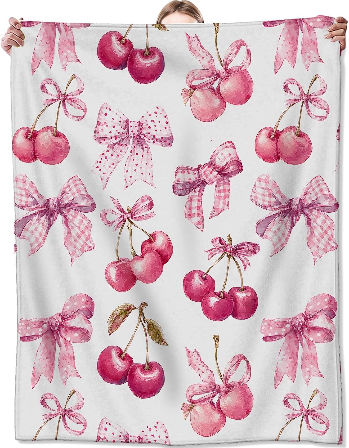 Chicken Fleece Blanket, Soft Throw with Farmhouse Rooster and Floral, Lightweight Cozy Blankets for All Seasons, Vintage Rustic Home Decor and Gifts for Adults and Animal Lovers, 50x60 Inch