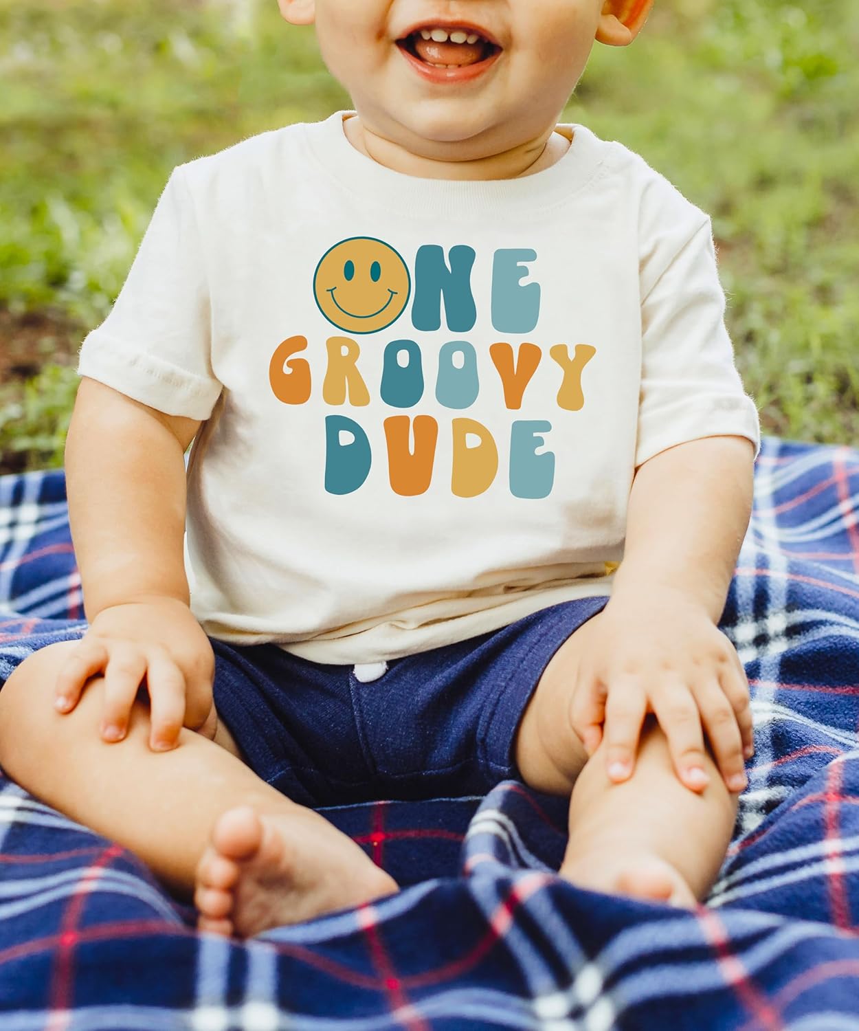 Groovy 1st Birthday Shirt for Infant Baby Boys Groove Dude Adorable First Birthday Outfit