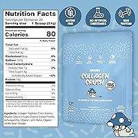 Vista 3 de Renude Collagen Crush - Crema en polvo para café, péptidos de colágeno bovino alimentados con pasto, 0.35 oz de proteína por porción, soporte