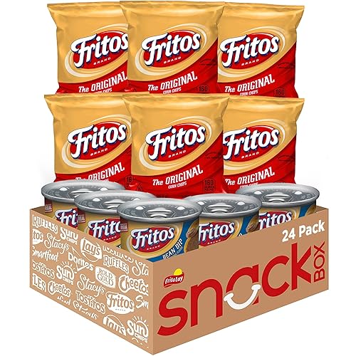 Frito Lay Fritos Original Chips and Bean Dip Cans Variety