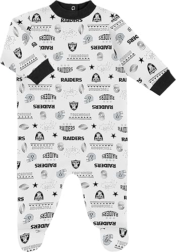 Miniatura 7 de Gerber NFL Baby Boys' 3-Piece Bodysuit, Sleep 'n Play, & Cap Set