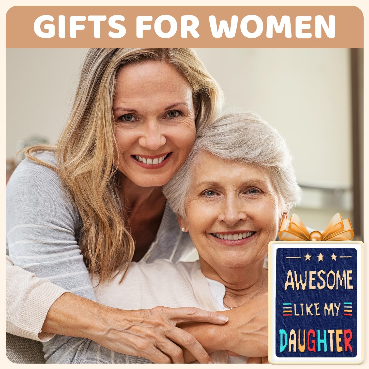 HAPPYPOP Mothers Day Gifts Socks - Gifts for Aunt Sister Mom Grandma, American Flag Socks - Image 7