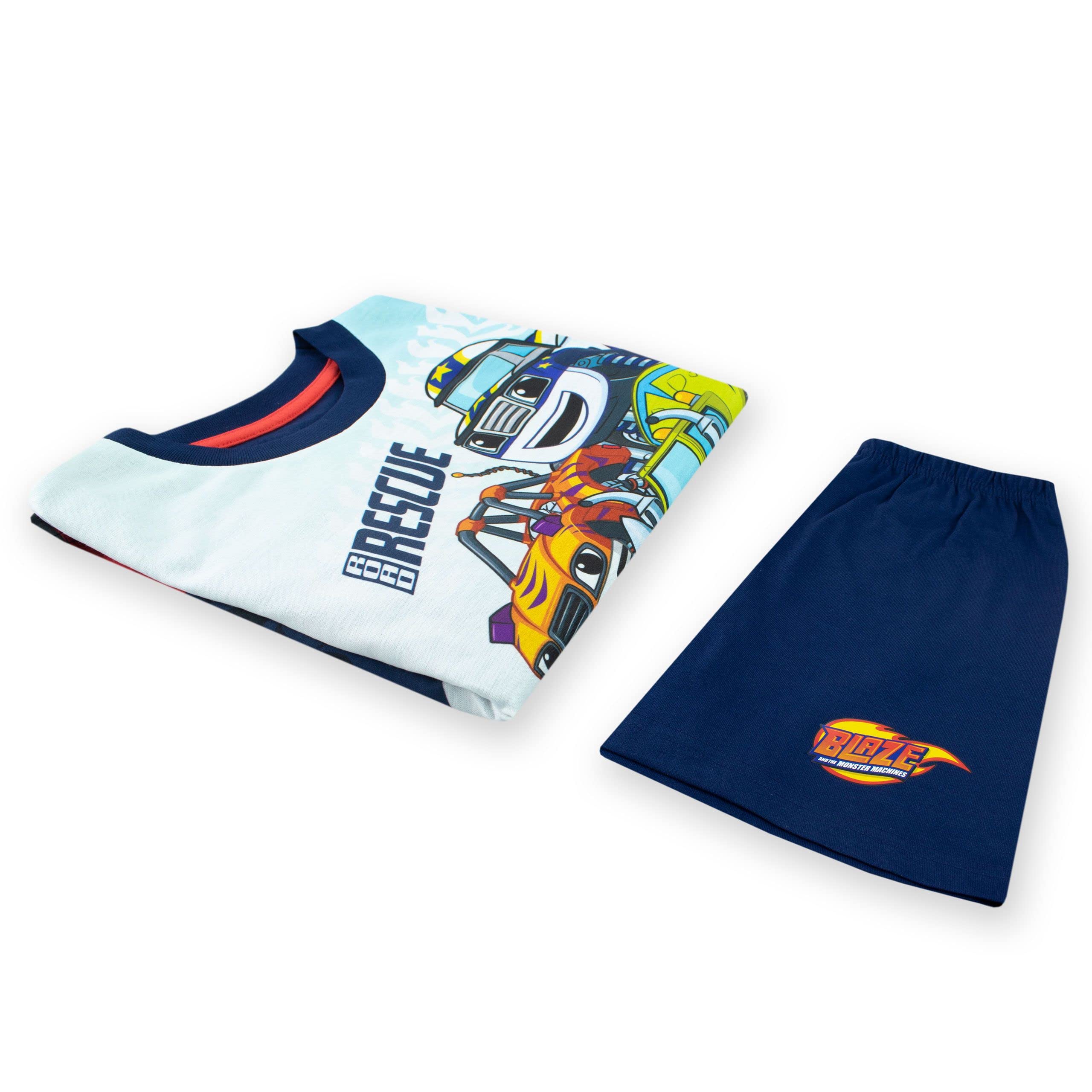 Blaze e le Mega Macchine Pigiama per Bambini I Pigiama per Ragazzi con Camion e Auto | età da 18 Mesi a 8 Anni | Merchandising Ufficiale