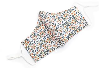 HabacStudio Liberty Tana Lawn Fabric Face Mask With Built in Filter. 3 Layers, Washable, Simpson Trust Floral. Handmade in UK
