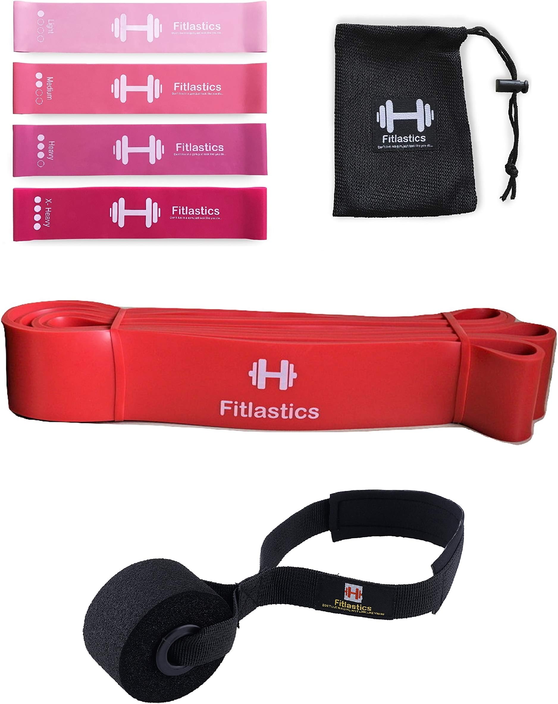 Resistance Loop Bands Set for Squats, Stretching, Strength Training Exercises, HIPS & Glutes Heavy Workouts for Men & Women