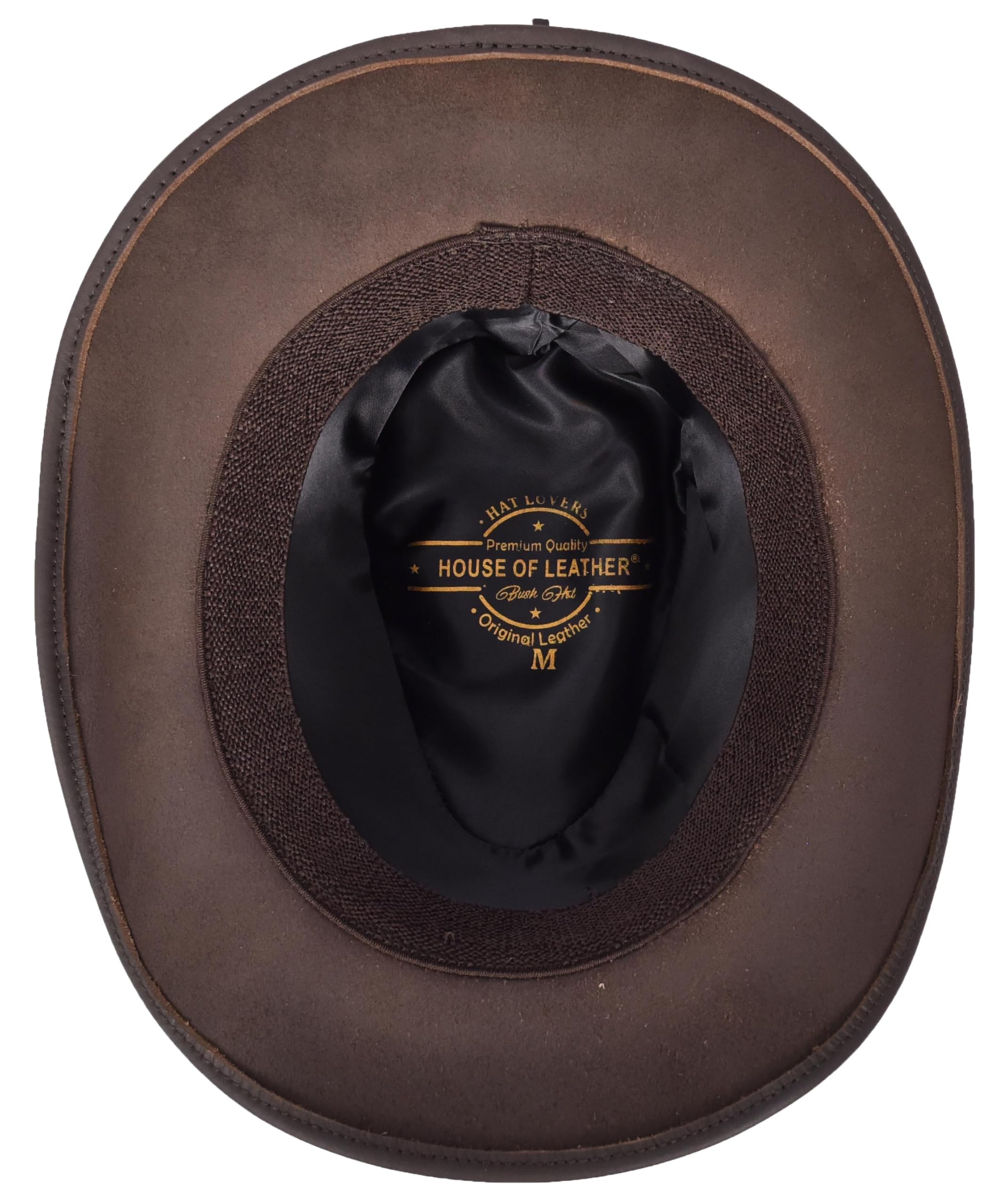 Sombrero vaquero de piel auténtica, sombrero de arbusto australiano occidental, estilo bala, color marrón Denver