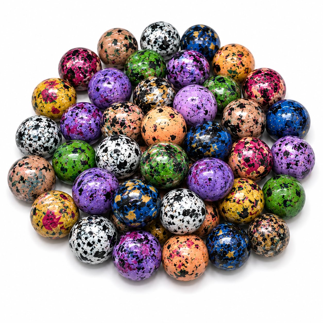 Italian Glass Marbles | Premium Decorative Glass Marble Pebbles | Vase Filler | Aquarium Stones | Kids Playing Marbles | Table Decor | Garden Pots | Fish Bowl | Indoor Outdoor Decoration - 250 G-image-48