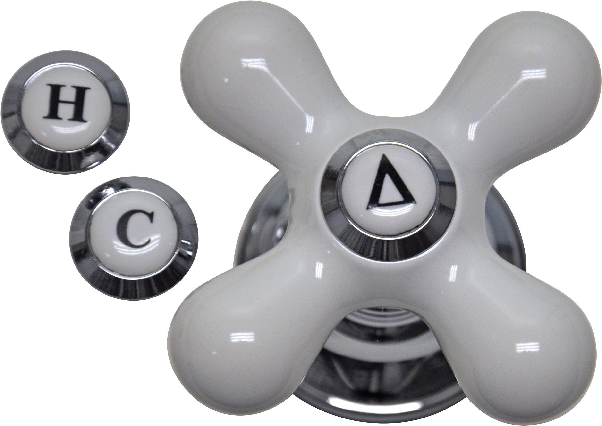 Porcelain Handle (3 Pieces) Fits Price Pfister Shower Faucet, Oil