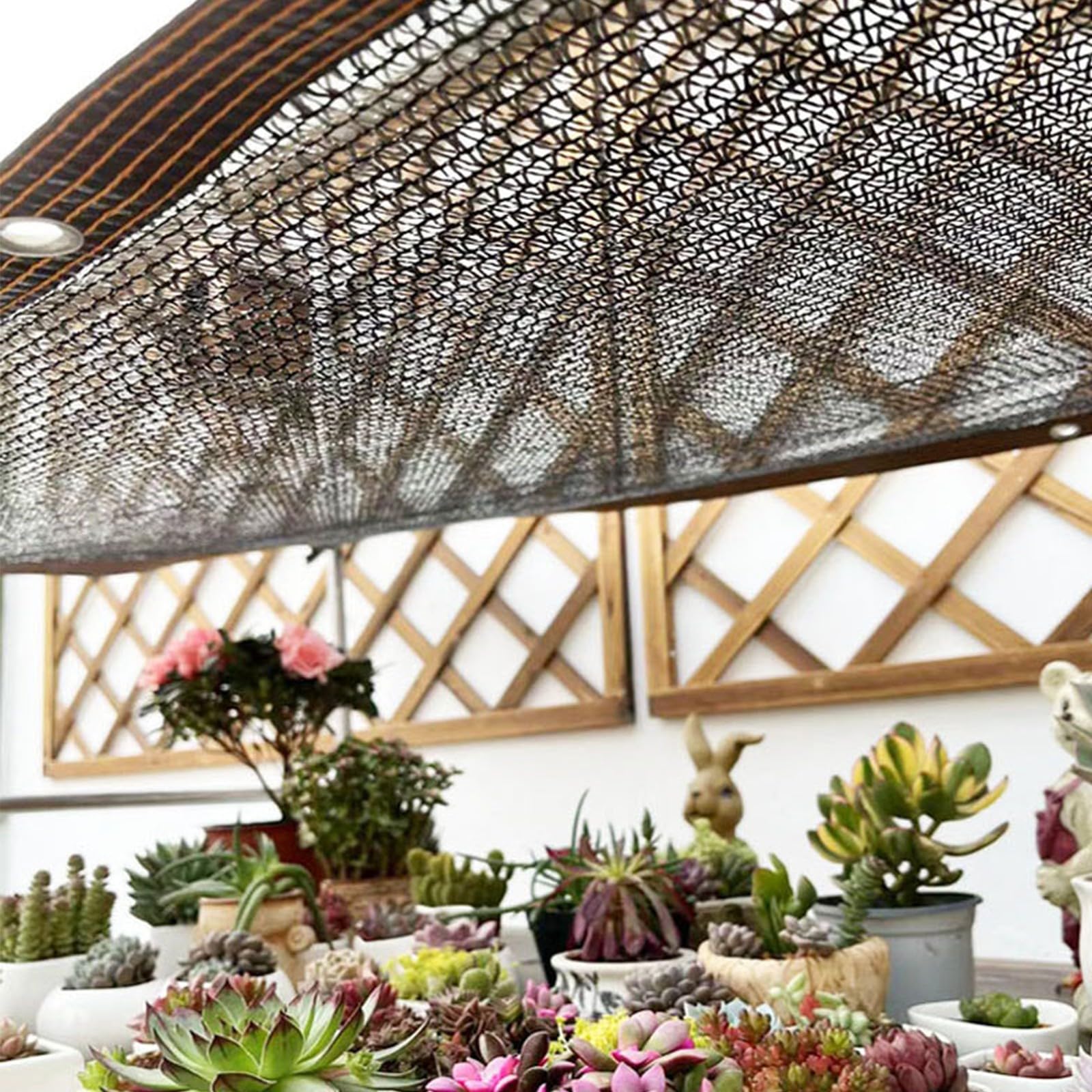 Filet D'ombrage pour Serre, 40% Noir Voile Ombrage Ajourée Tissu D'ombrage Pare-Soleil Tissu avec Oeillets, pour La Couverture Végétale Jardin Pergola Patio(4-PIN,2x3m)