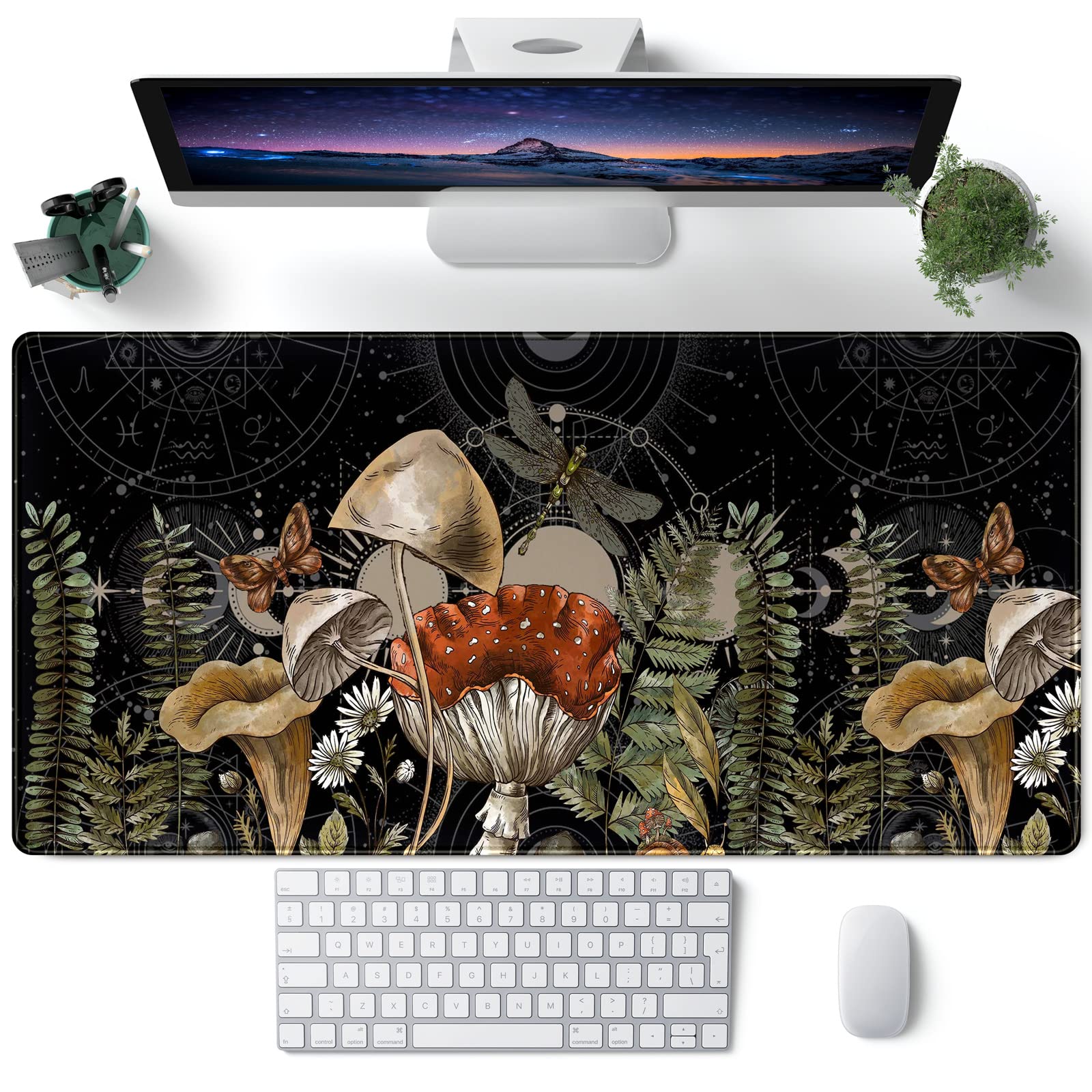 Boho Desk Mat - XXL Mouse Pad Decor -18 Boho Desk Mat - XXL Mouse Pad Decor -18