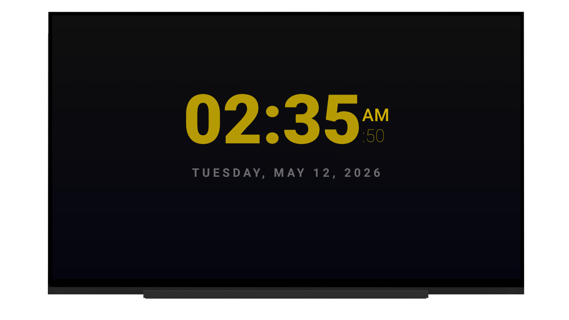 Smart Digital Clock – Full Screen Time & Date Display - App on Amazon ...