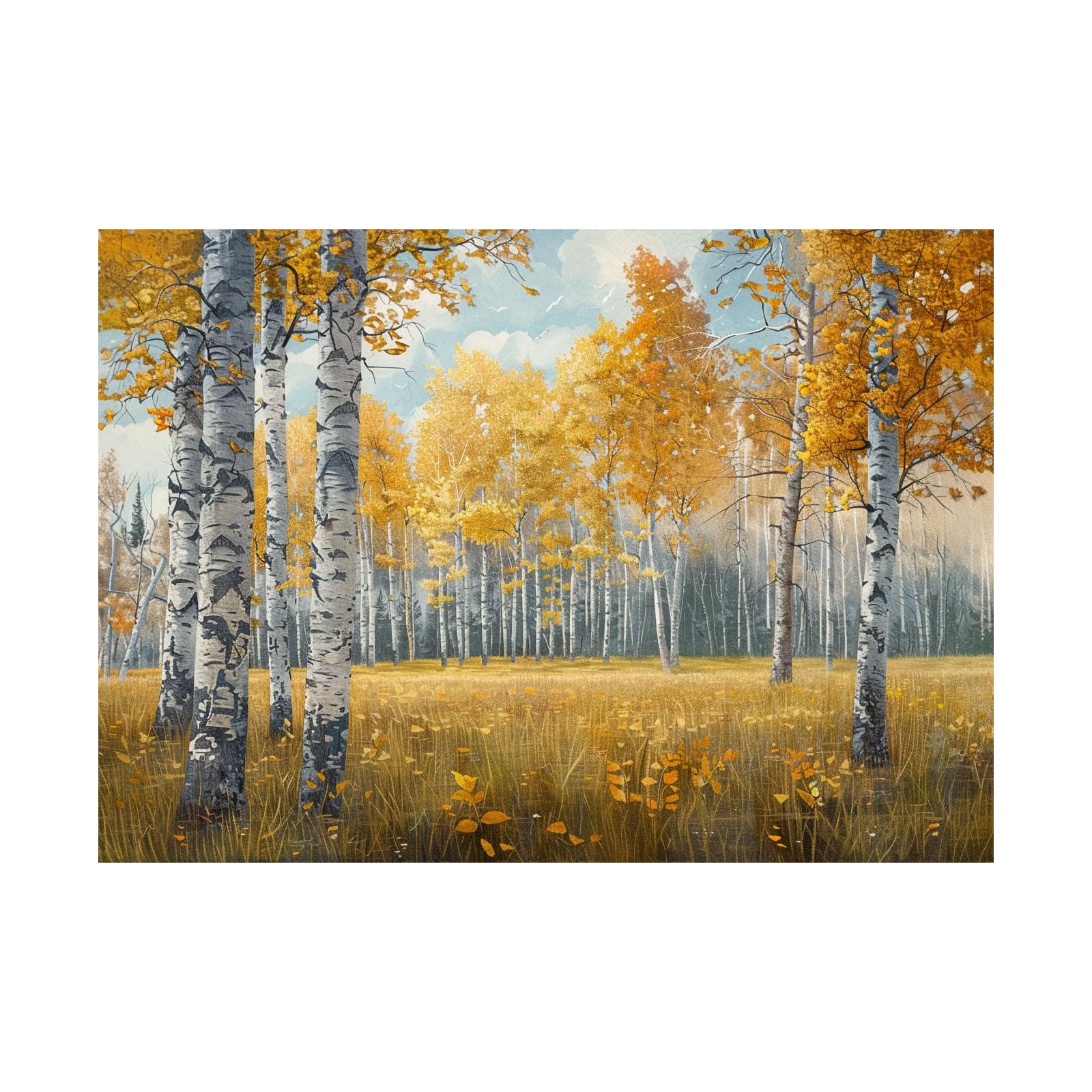 Tableau Decoration Murale impression d'art arbre 60x80cm moderne - 7