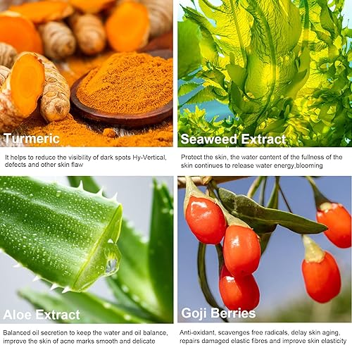 Miniatura 7 de Suero de cúrcuma de ácido kójico, suero corrector de manchas oscuras para reducir las manchas oscuras, pigmentación, acné, unifica el tono de la